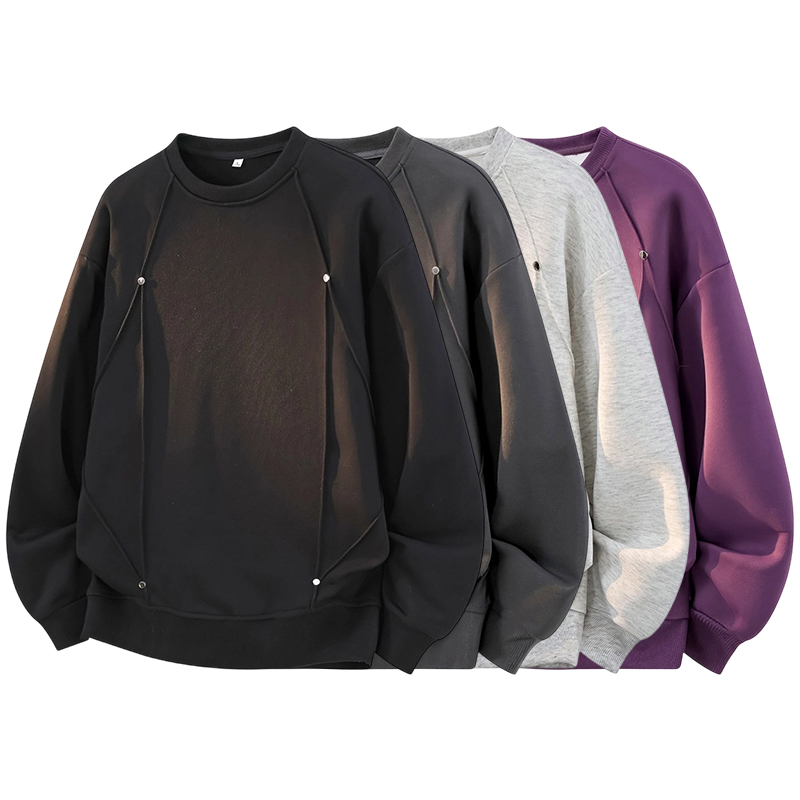 Oversized Crewneck Fleece - Sudadera de cuello redondo de gran