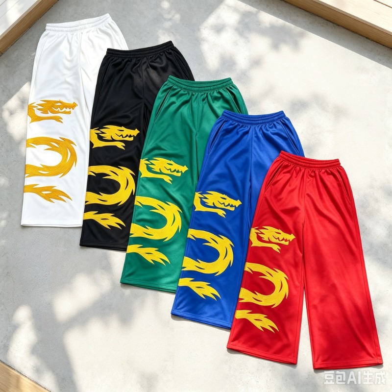 Street Fashion Anime - Pantalones Anchos con Estampado Cosmético Estilo