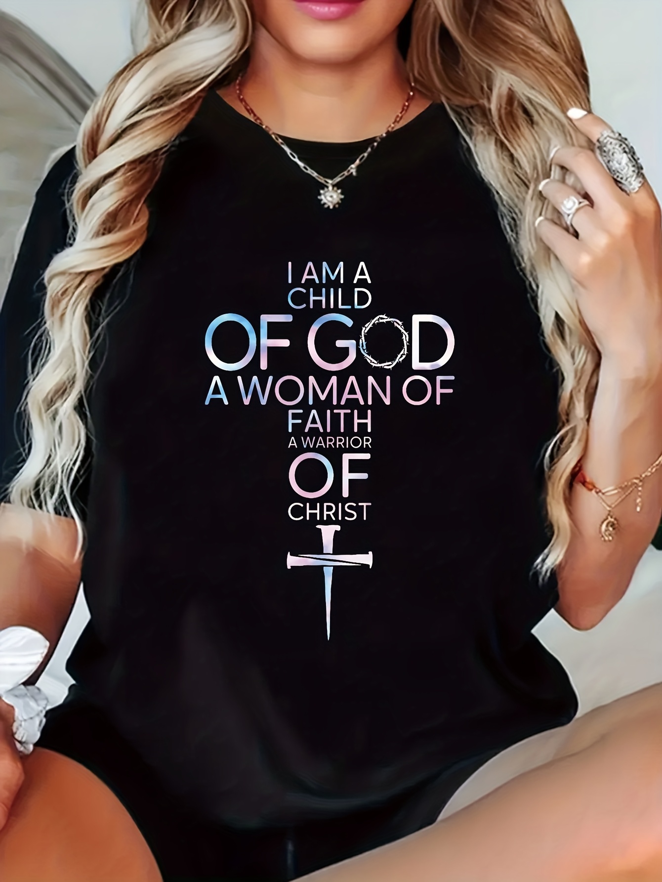 Street Style Fashion Quotes - Camiseta con Estampado de Citas Cristianas