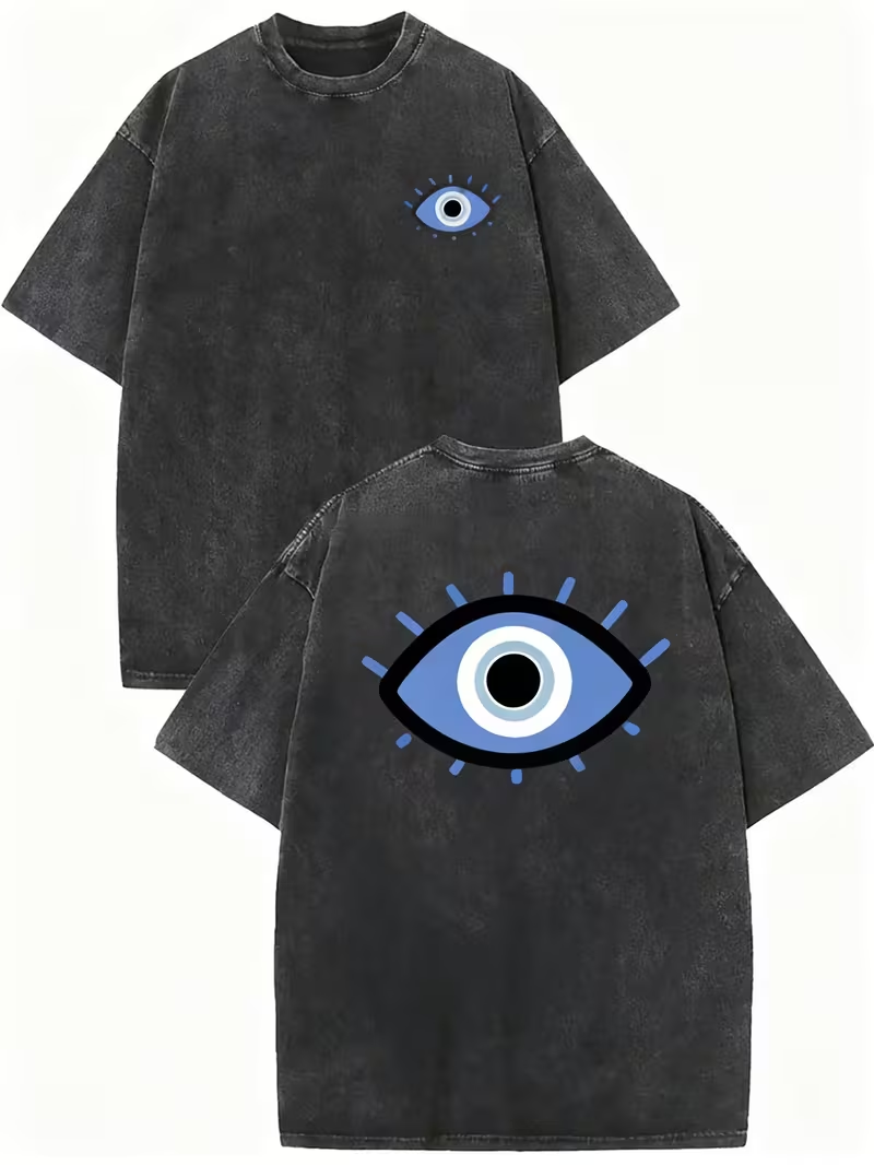 Street Style Fashion Quotes - Camiseta con estampado gráfico de ojo