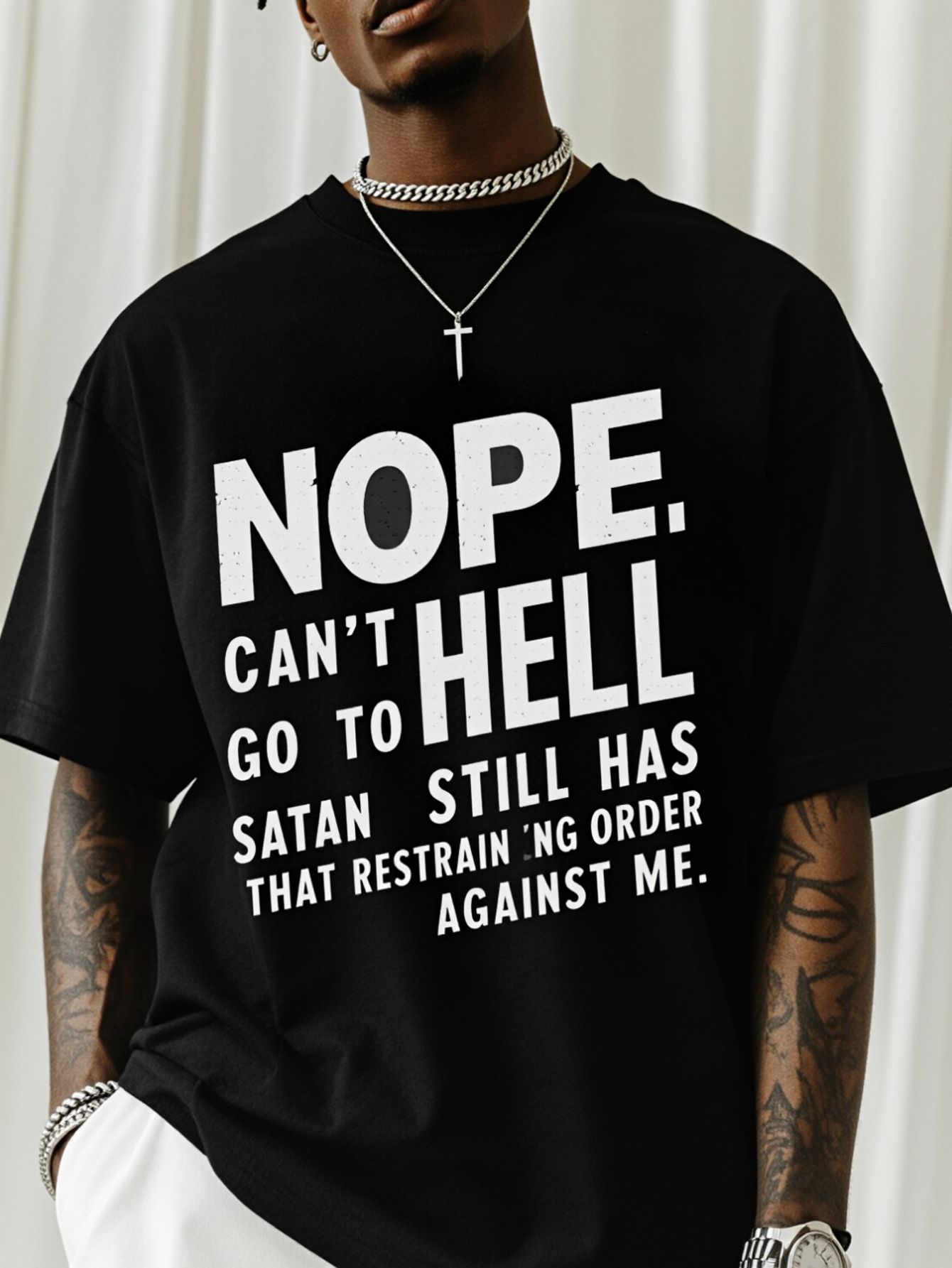 Street Style Fashion Quotes - Camiseta estampada 'NOPE NOT GOING TO