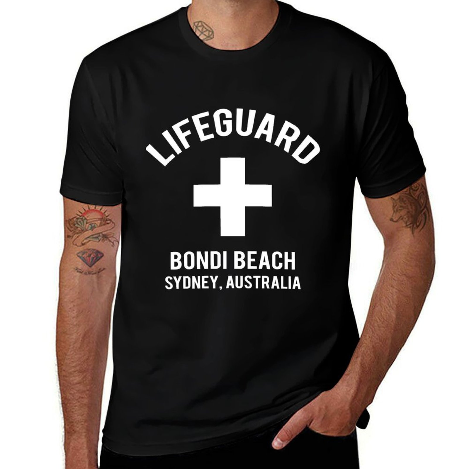 Street Fashion Australia - Camiseta Lifeguard Bondi Beach Sydney, Australia,