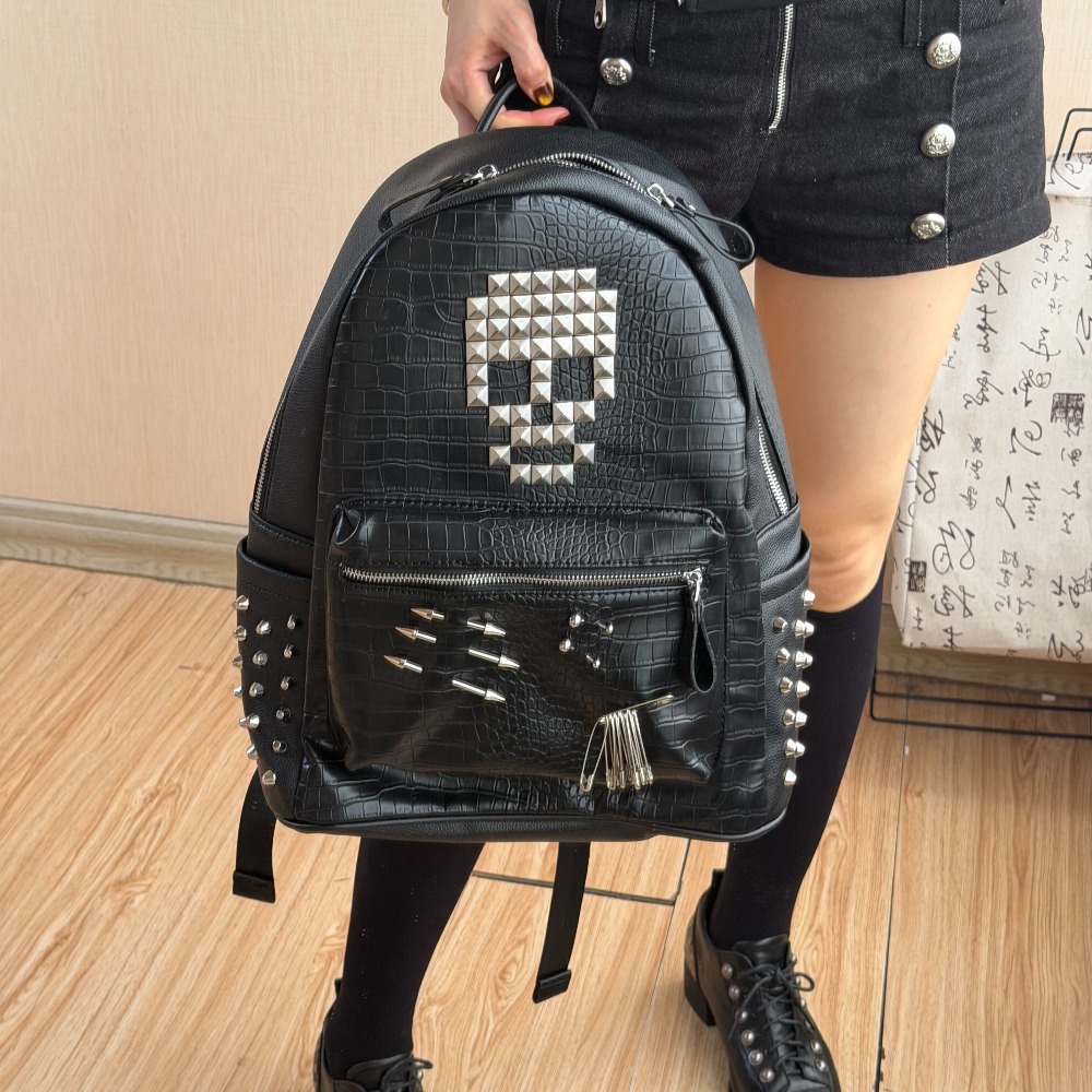 Street Fashion Types - Mochila Original con Diseño de Cocodrilo