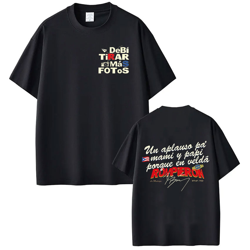 Foto Street Fashion - Camisetas de Rapper Bad Bunny Debi