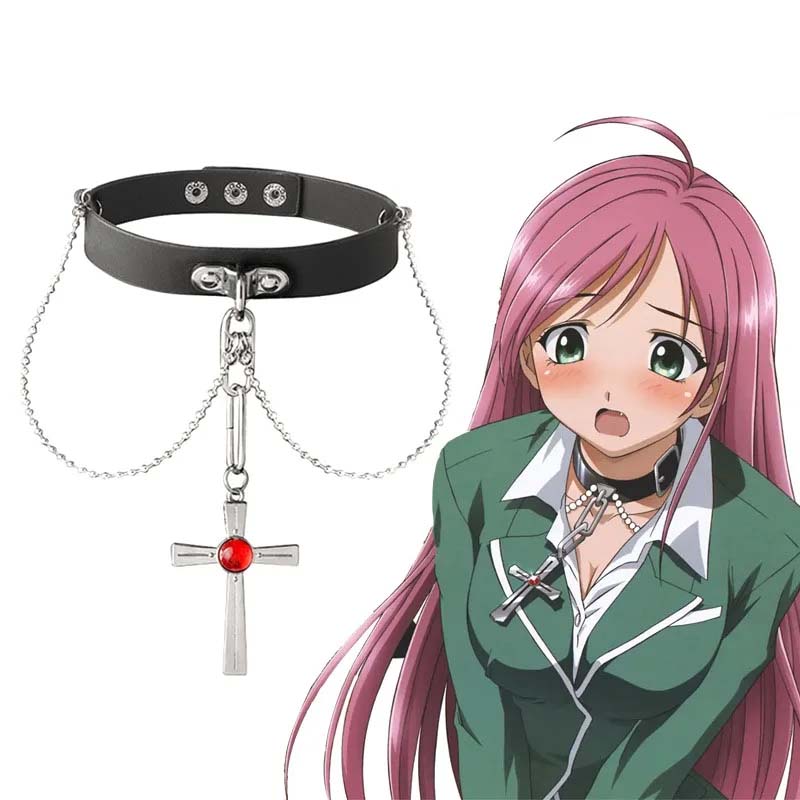 Street Fashion Anime - Collar de cristal rojo de Rosario