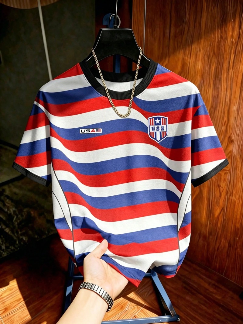 Street Fashion Usa - Camiseta Deportiva de Fútbol Estilo USA