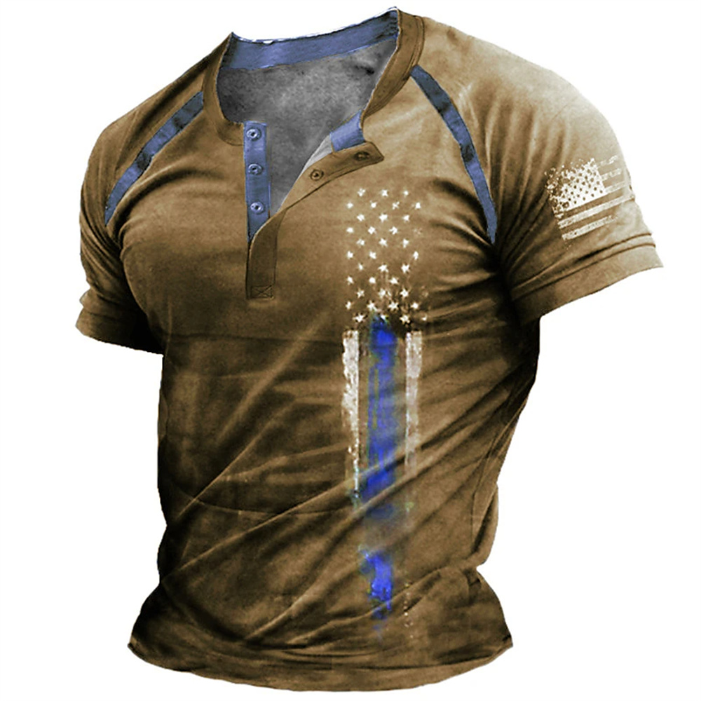 Street Fashion Vintage - Camiseta Divertida con Estampado de Bandera