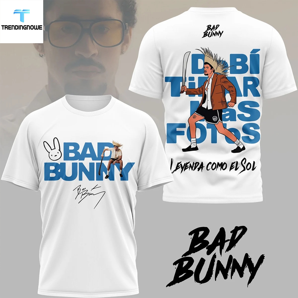 Foto Street Fashion - Camiseta 3D de Bad Bunny Debi
