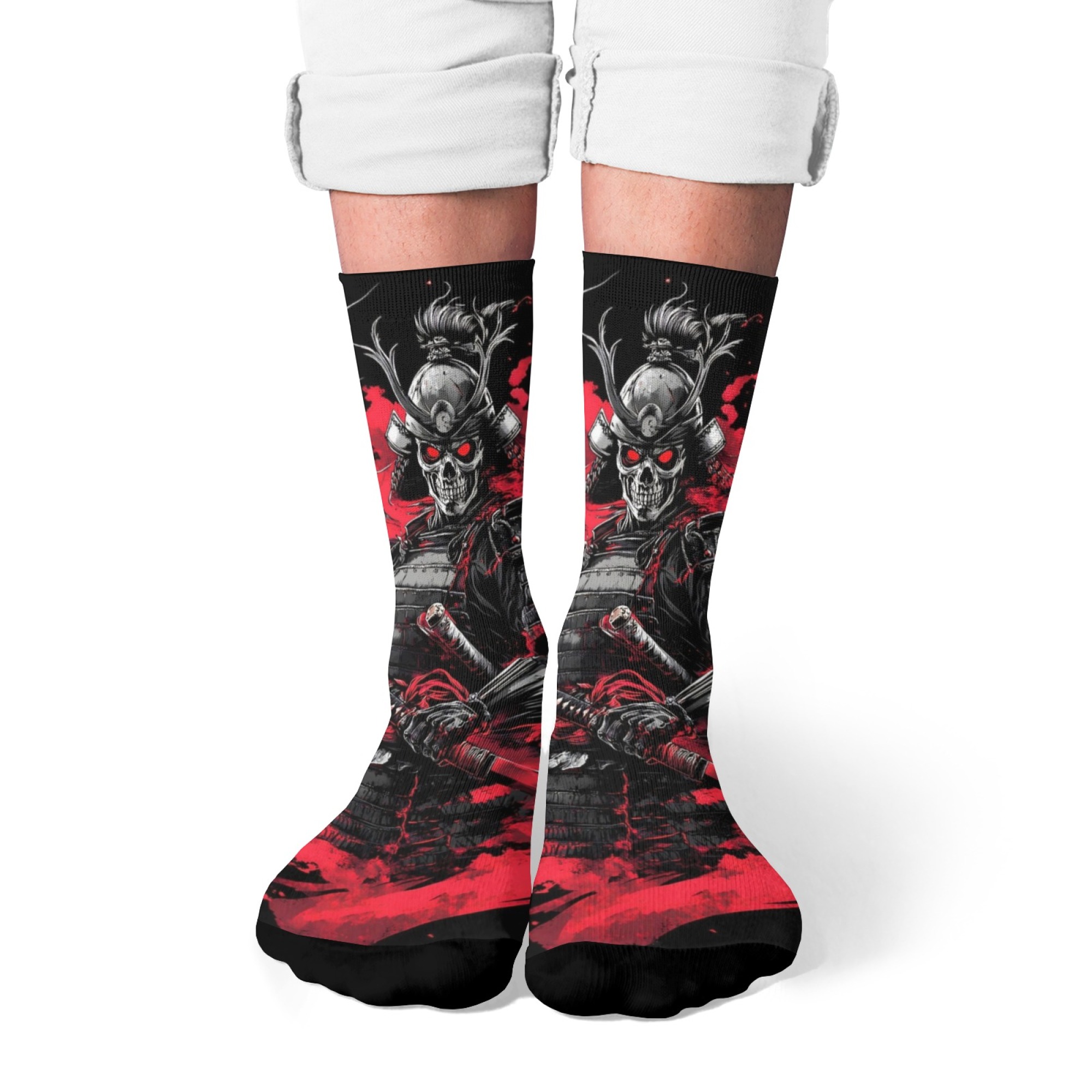 Street Fashion Style Youtube - Calcetines de hombre con calavera y
