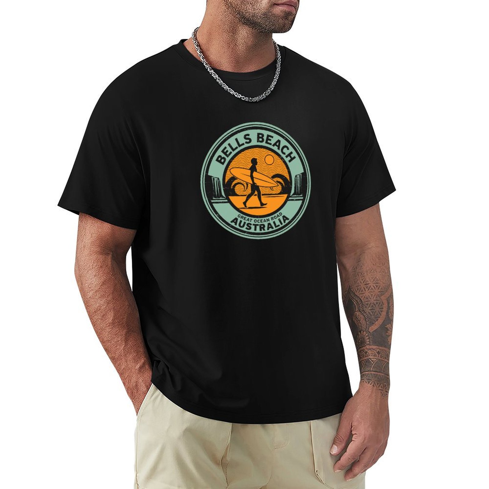 Street Fashion Australia - Camiseta Bells Beach, Australia, camiseta informal