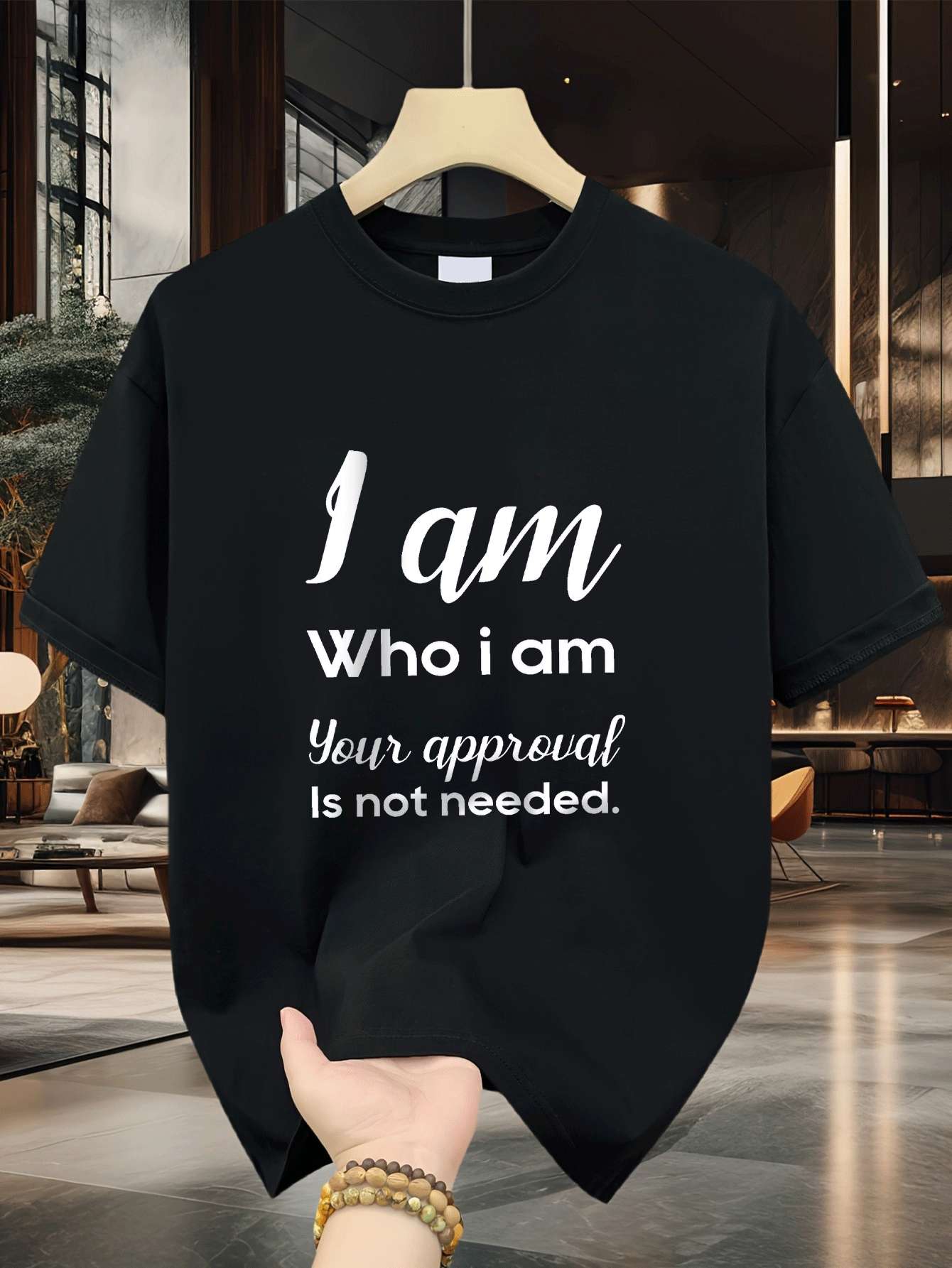 Street Fashion Quotes - Camiseta estampada para hombre con cita