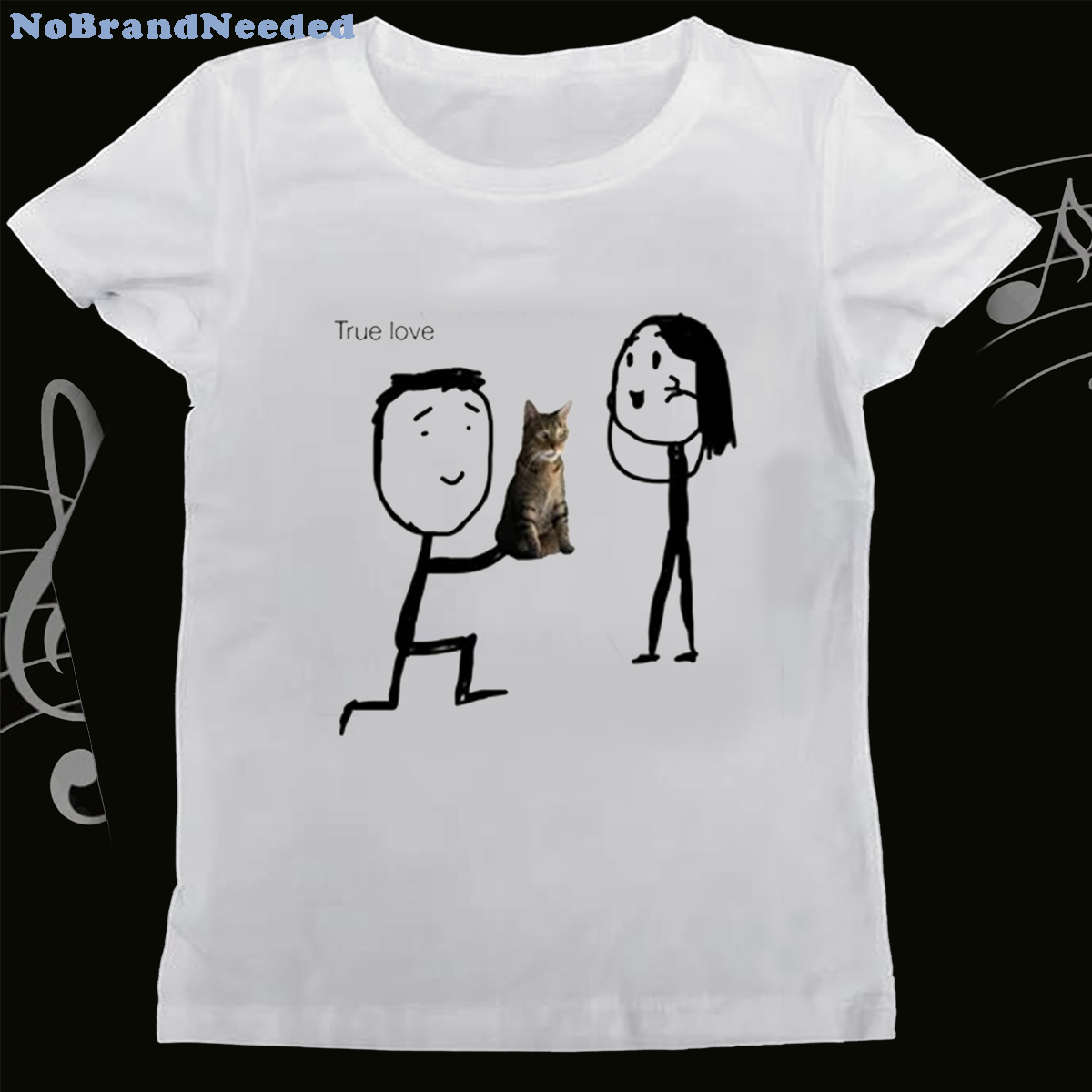 Fashion Street Cat - Camiseta con Estampado de Memes de