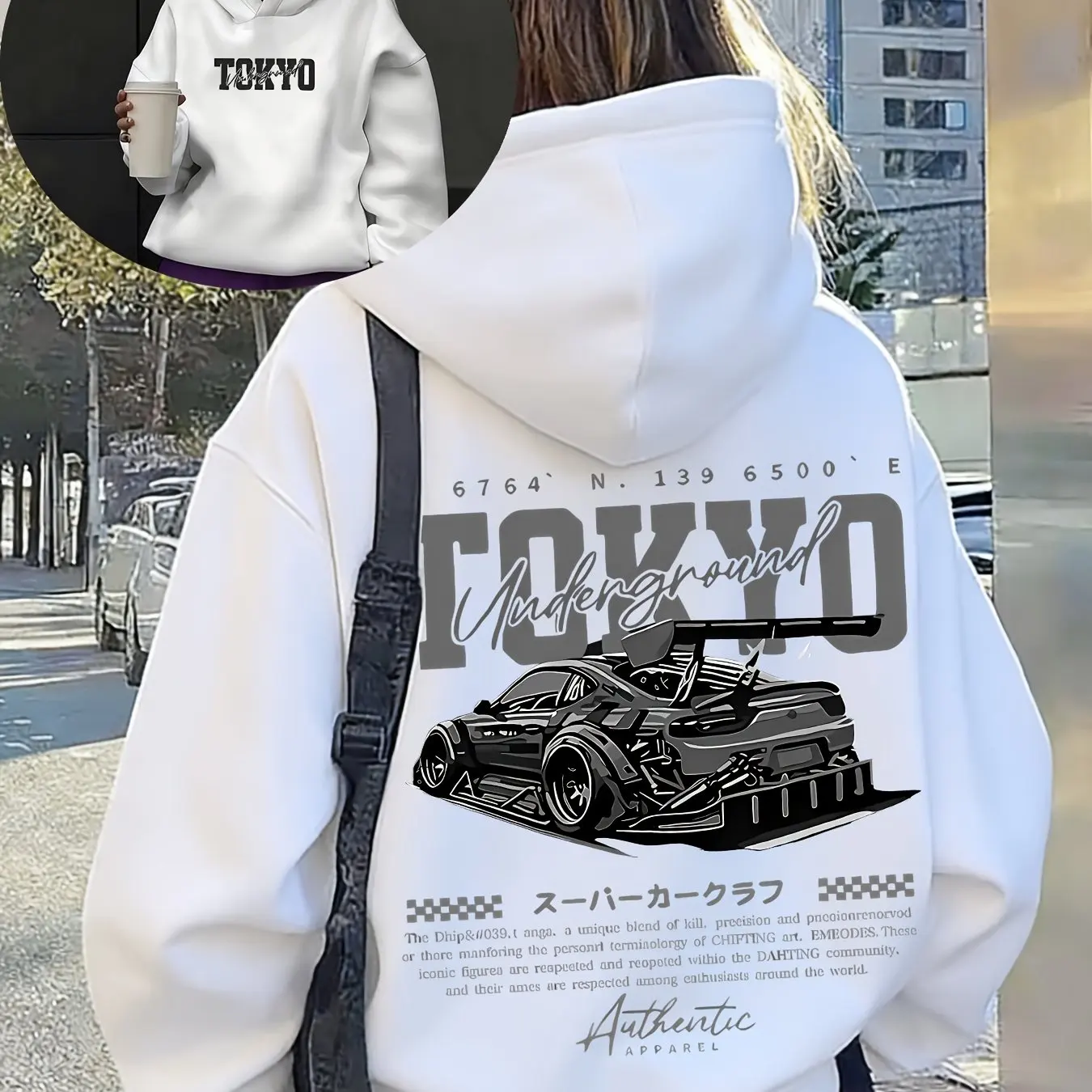 Street Fashion In Tokyo - Sudadera con Capucha Estilo Japonés para