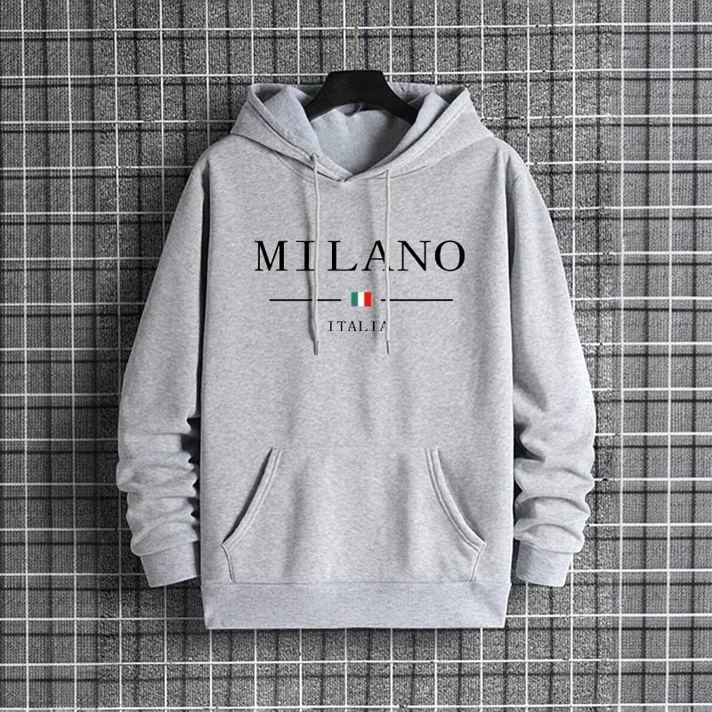 Street Fashion Of Milan - Sudadera con Capucha para Hombre, Estilo
