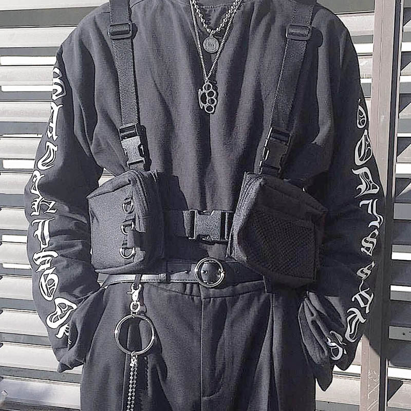 Street Fashion Types - Bolso de Pecho Estilo Urbano, Riñonera