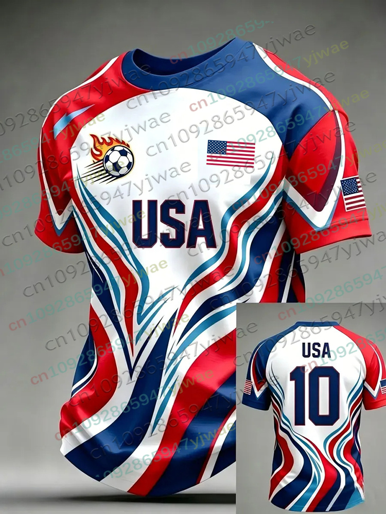 Street Fashion Usa - Camiseta de Fútbol de Estados Unidos