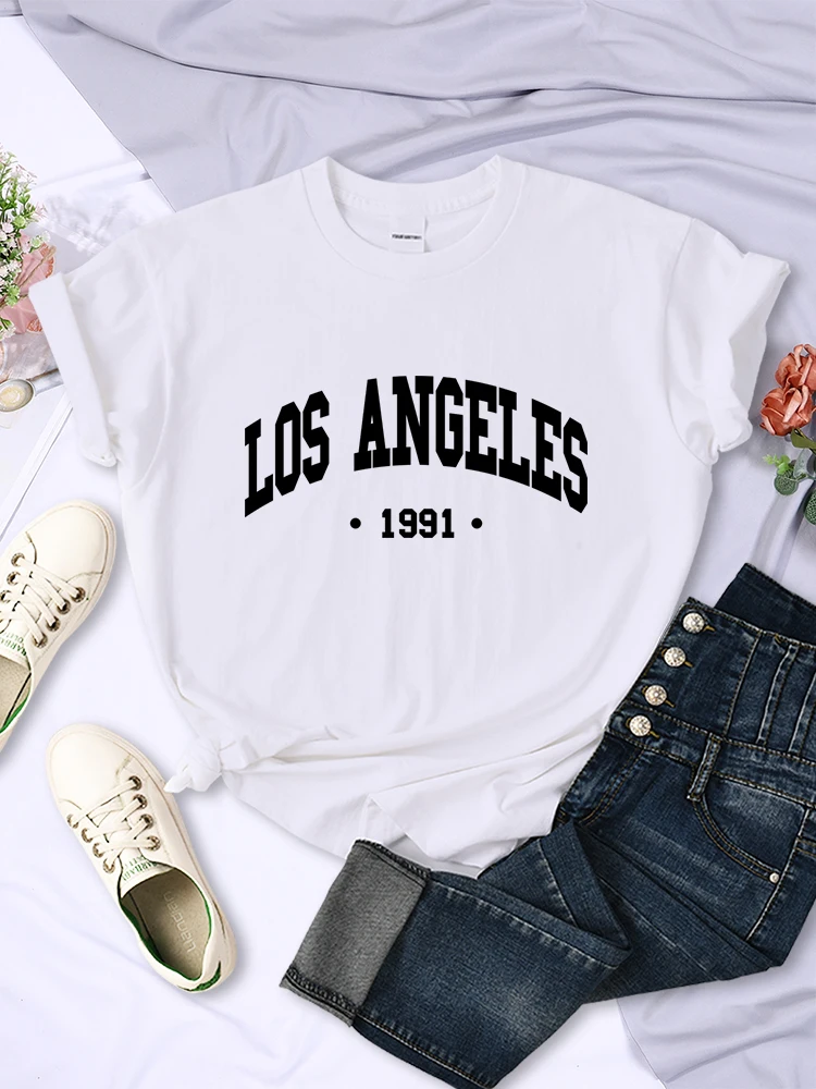 Camiseta con estampado de Los  - Street Fashion Usa reseña y precio