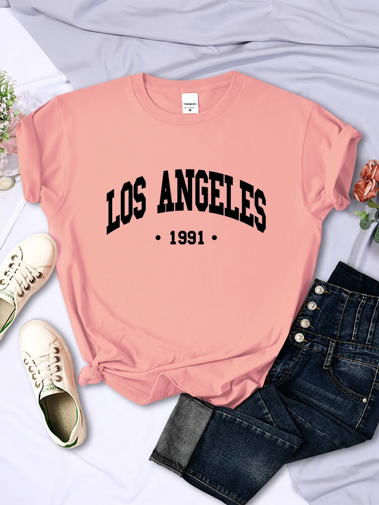 Camiseta con estampado de Los  - Street Fashion Usa reseña y precio
