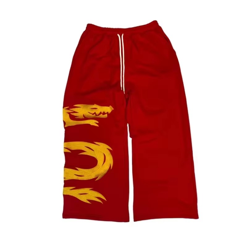 Pantalones Anchos con Estampad - Street Fashion Anime reseña y precio