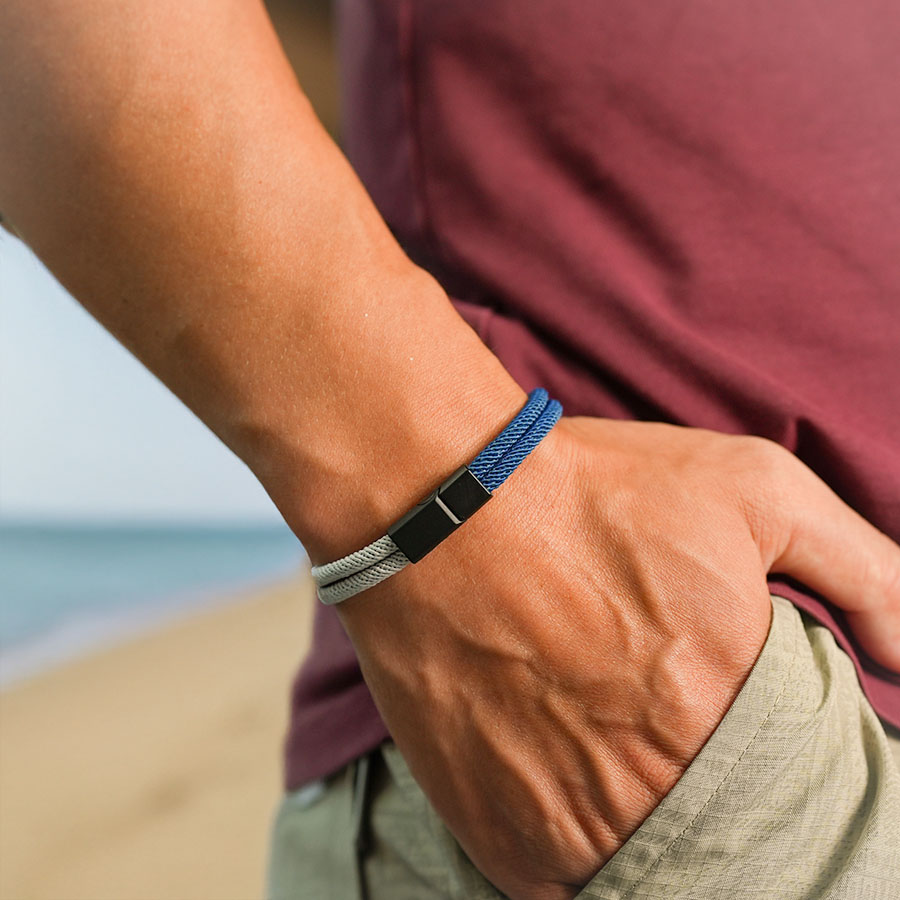 Pulsera de cuerda para hombre  - Street Fashion Of Milan reseña y precio