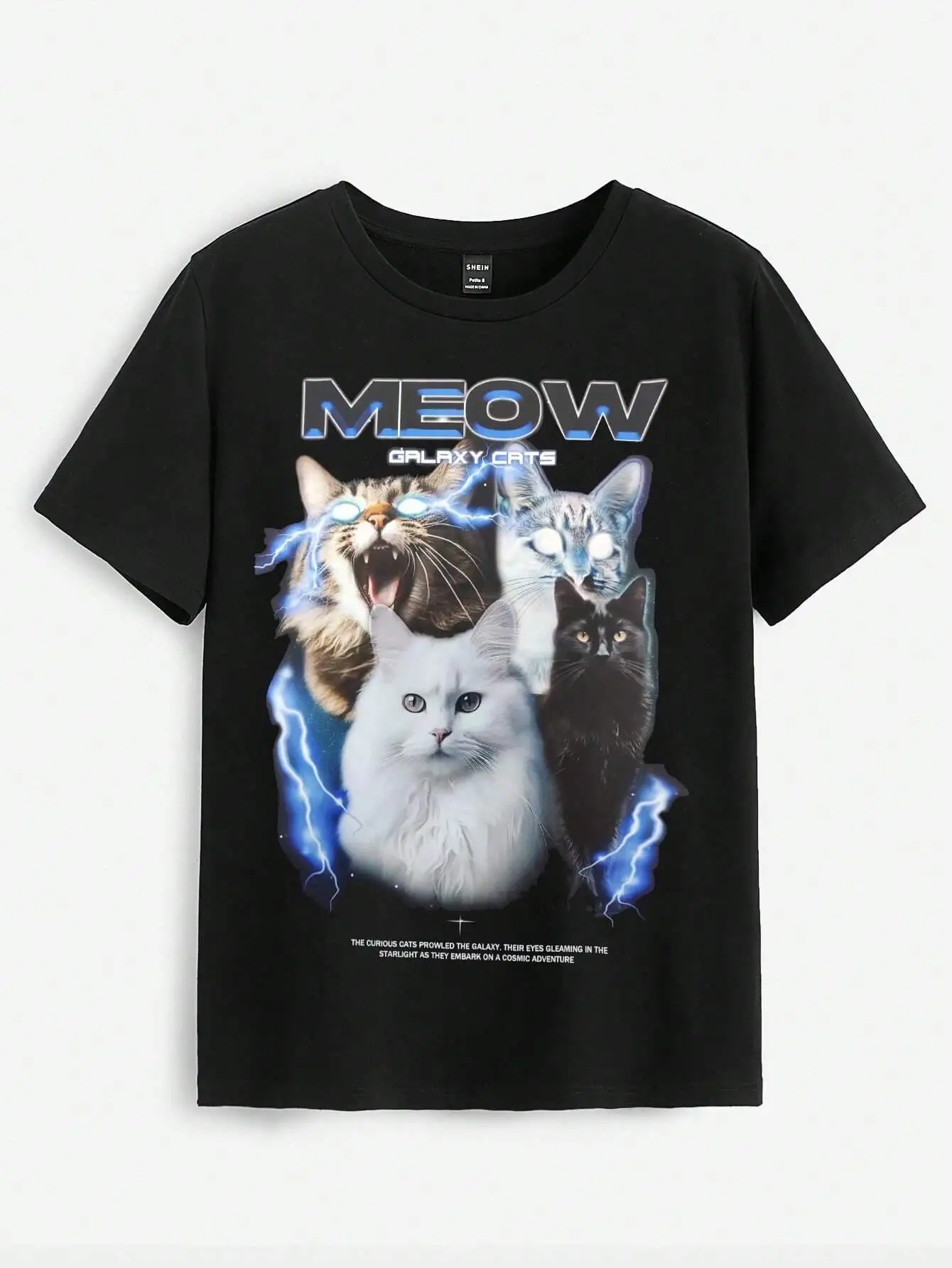 Camiseta Vintage con estampado - Fashion Street Cat reseña y precio