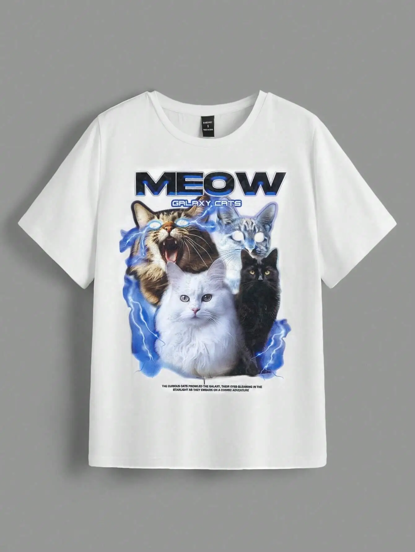 Camiseta Vintage con estampado - Fashion Street Cat reseña y precio