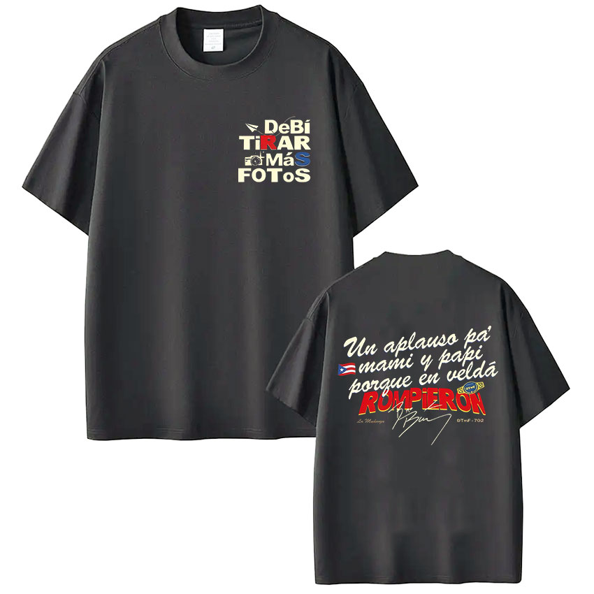 Camisetas de Rapper Bad Bunny  - Foto Street Fashion reseña y precio