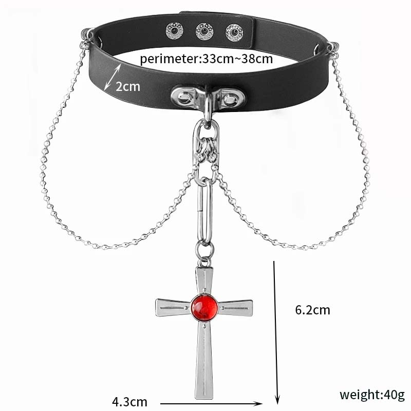 Collar de cristal rojo de Rosa - Street Fashion Anime reseña y precio