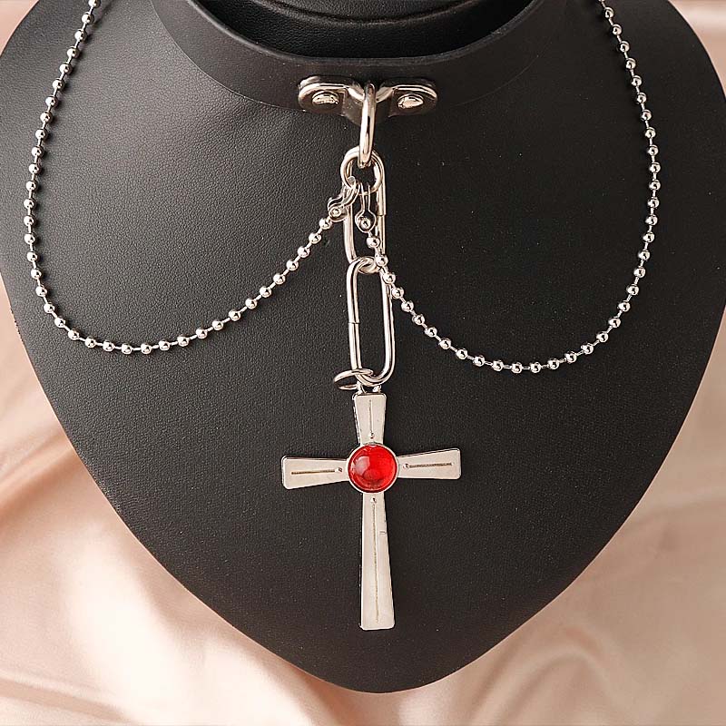 Collar de cristal rojo de Rosa - Street Fashion Anime reseña y precio