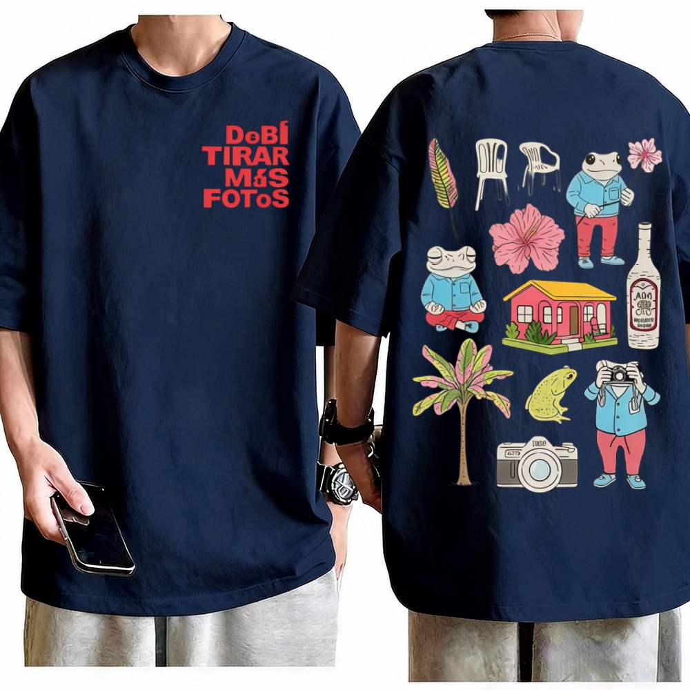 Camiseta del rapero Bad Bunny, - Foto Street Fashion reseña y precio
