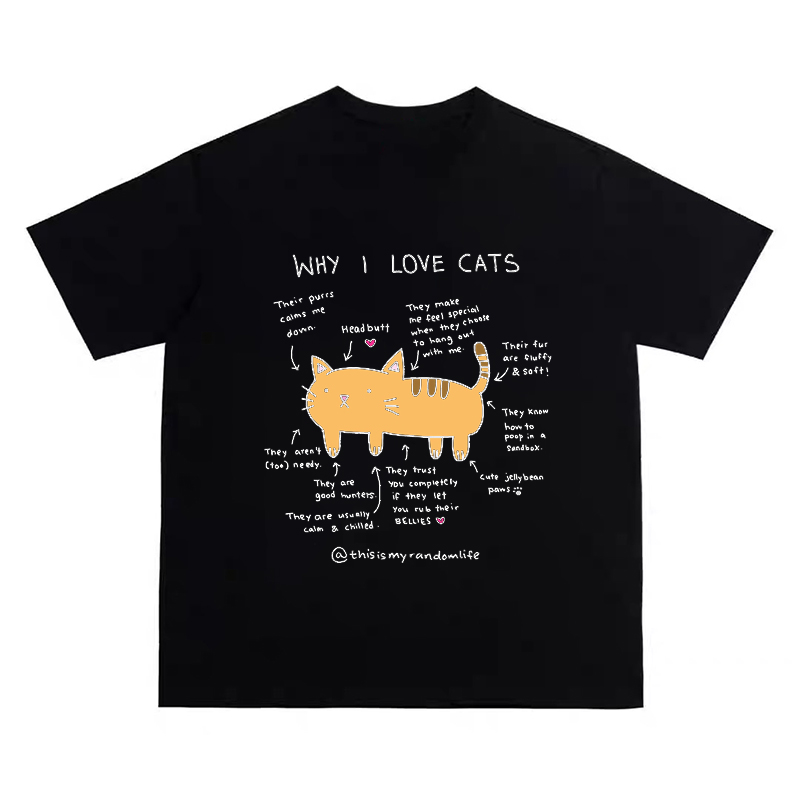 Camiseta con estampado de imag - Fashion Street Cat reseña y precio
