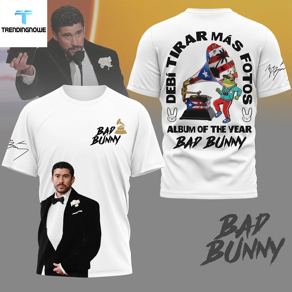 Camiseta 3D de Bad Bunny Debi  - Foto Street Fashion reseña y precio