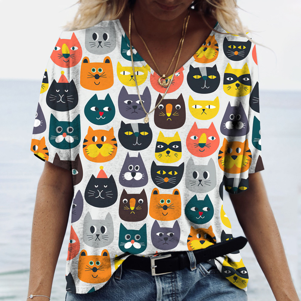 Camisetas de Moda con Cuello e - Fashion Street Cat reseña y precio
