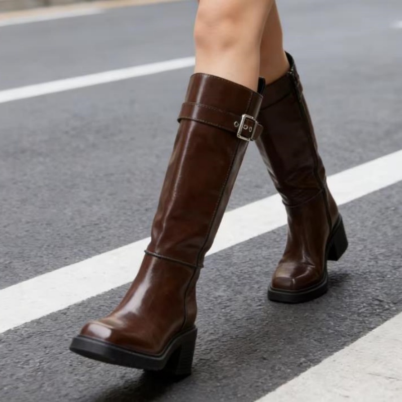 Botas hasta la rodilla estilo  - Street Fashion Designers reseña y precio