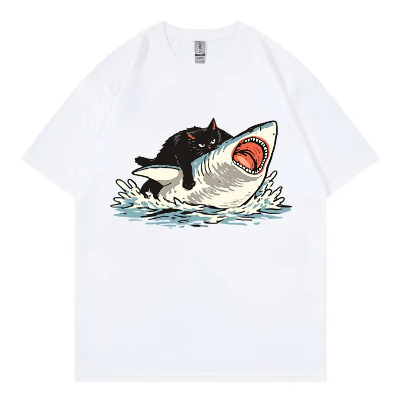 Camisetas con gráfico divertid - Fashion Street Cat reseña y precio