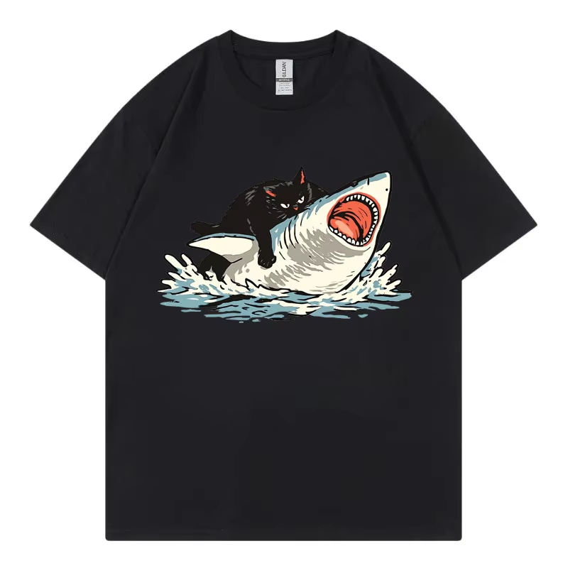 Camisetas con gráfico divertid - Fashion Street Cat reseña y precio