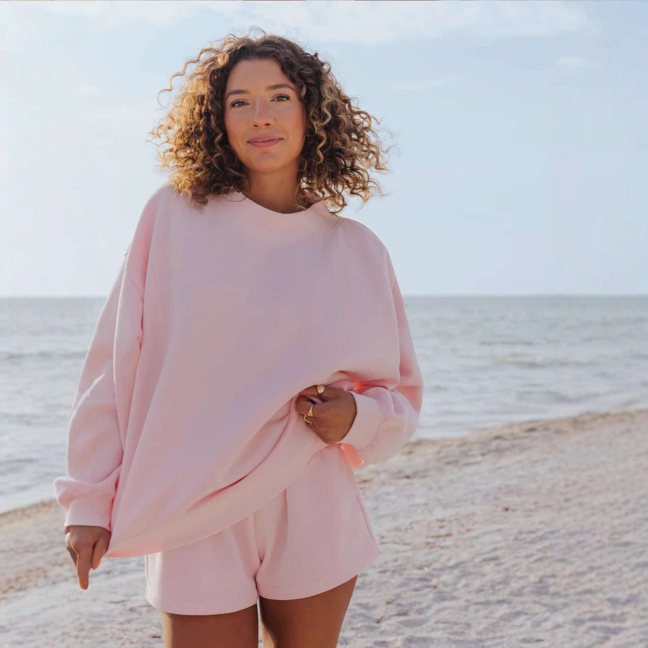 Conjunto de Dos Piezas de Felp - Oversized Crewneck Fleece reseña y precio
