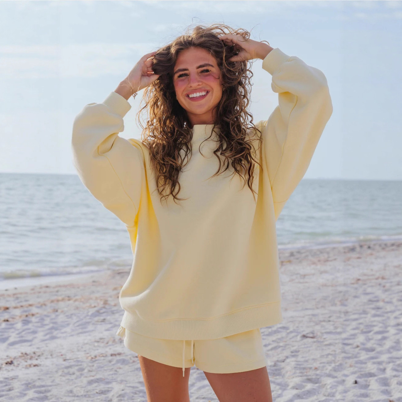 Conjunto de Dos Piezas de Felp - Oversized Crewneck Fleece reseña y precio