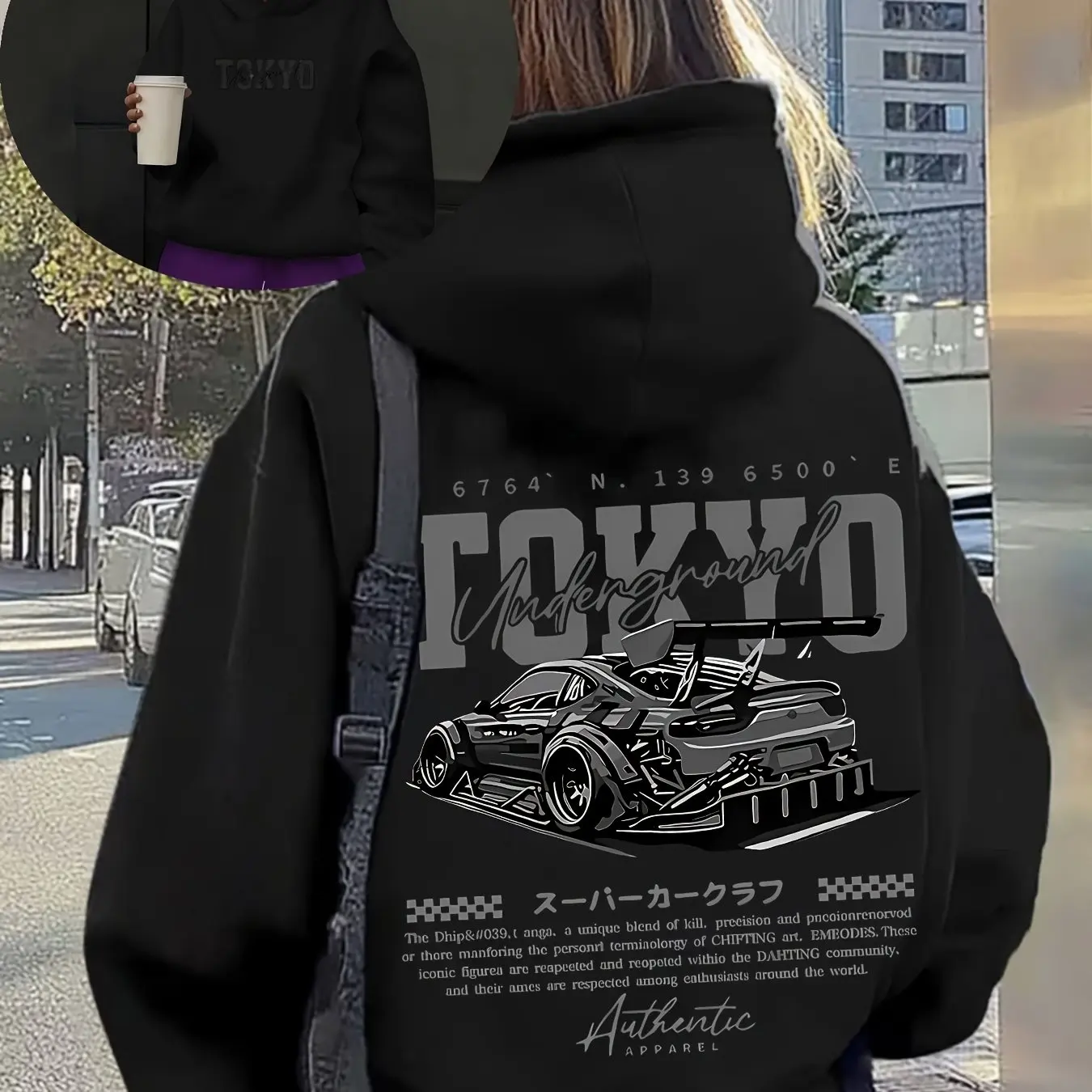 Sudadera con Capucha Estilo Ja - Street Fashion In Tokyo reseña y precio