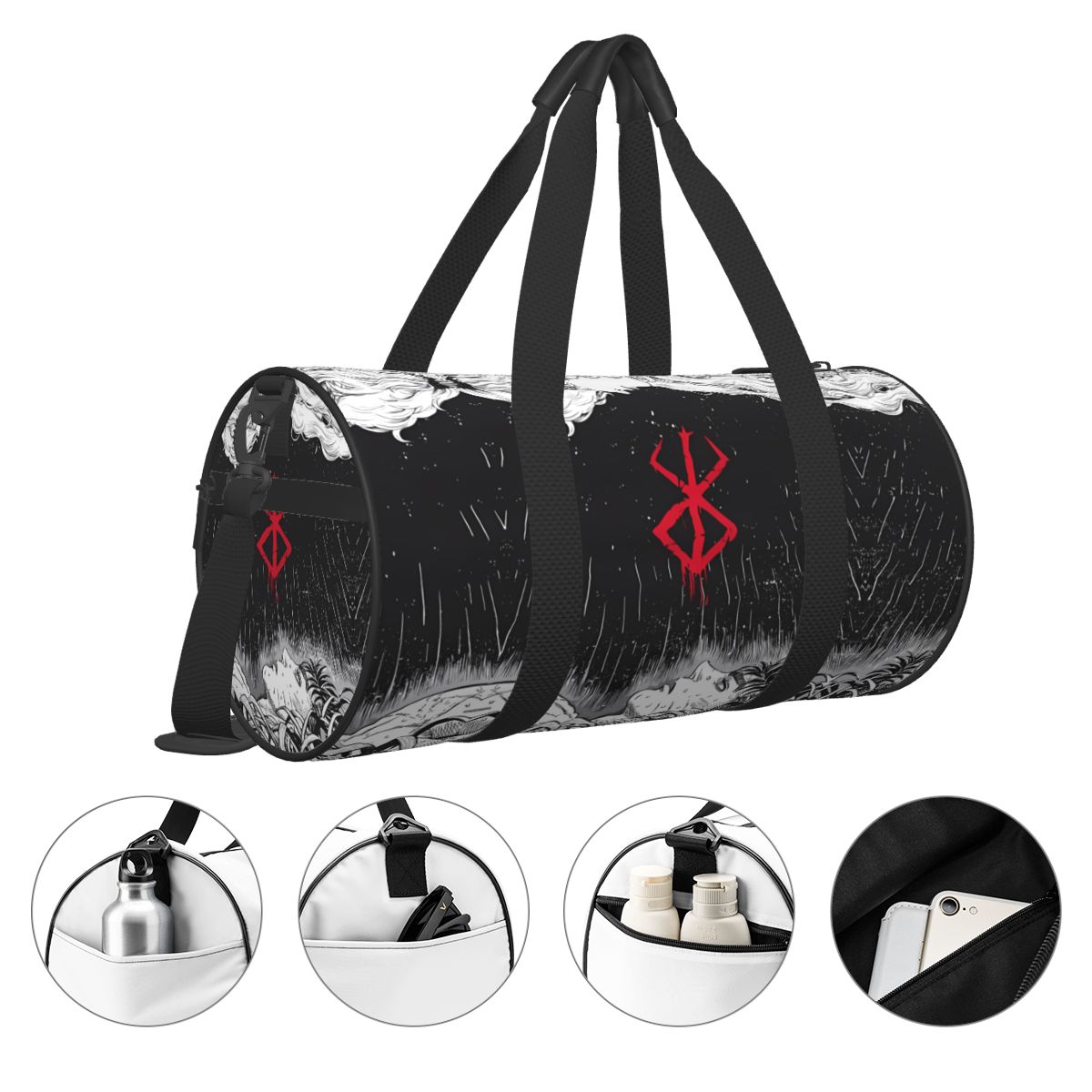 Bolsa de gimnasio Bereserk de  - Street Fashion Anime reseña y precio