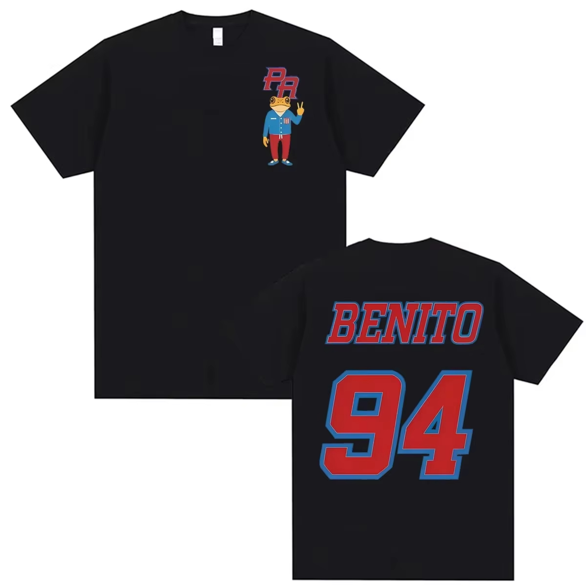 Camiseta del rapero Bad Bunny, - Foto Street Fashion reseña y precio