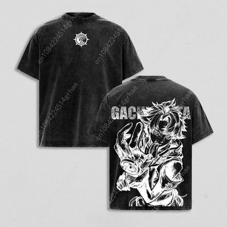Camiseta Vintage de Anime Gach - Street Fashion Anime reseña y precio