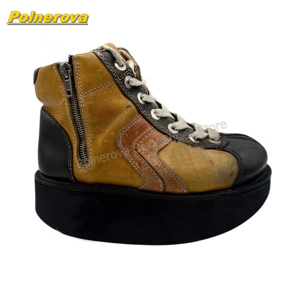 Botines de plataforma con bloq - Street Fashion Vintage reseña y precio