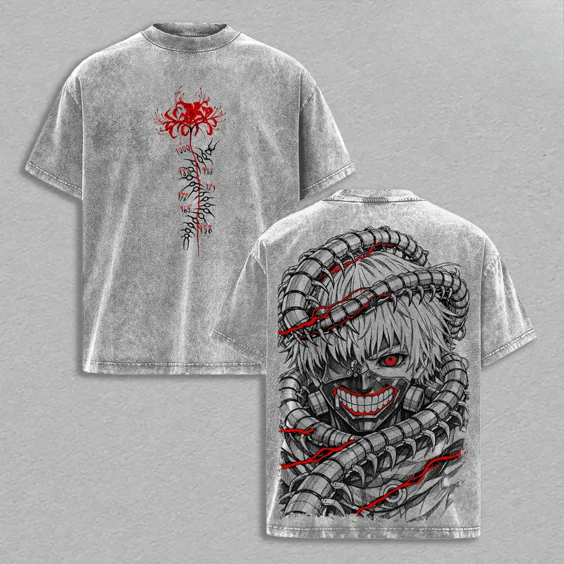 Camiseta Retro Manga Kaneki Ke - Street Fashion In Tokyo reseña y precio