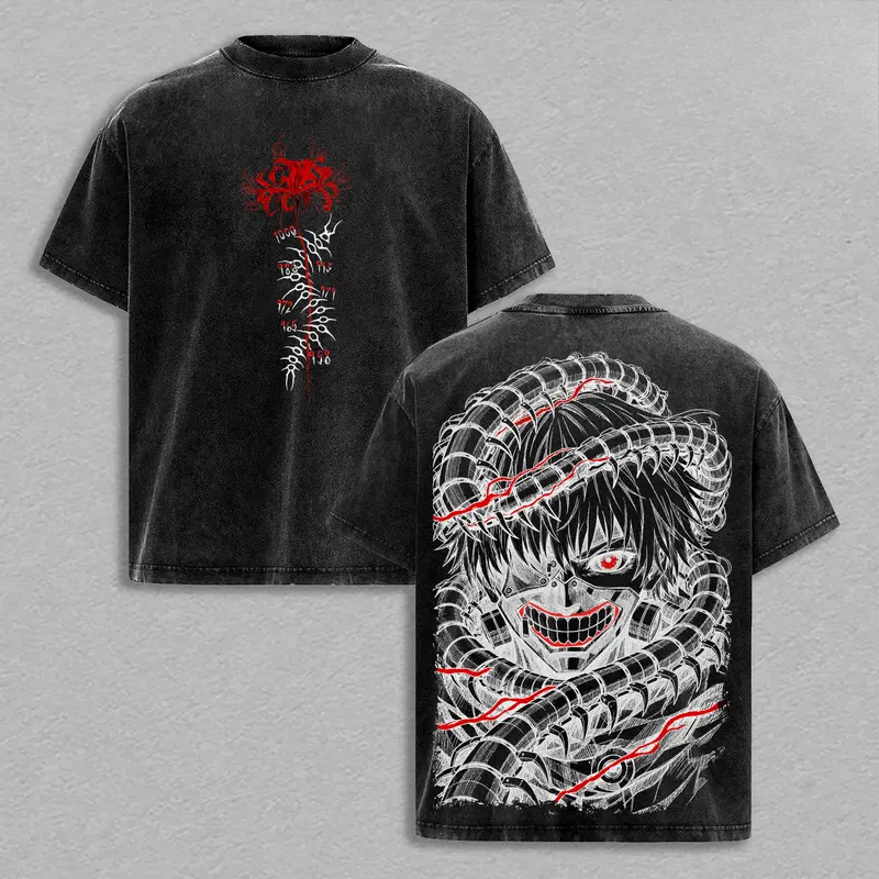 Camiseta Retro Manga Kaneki Ke - Street Fashion In Tokyo reseña y precio